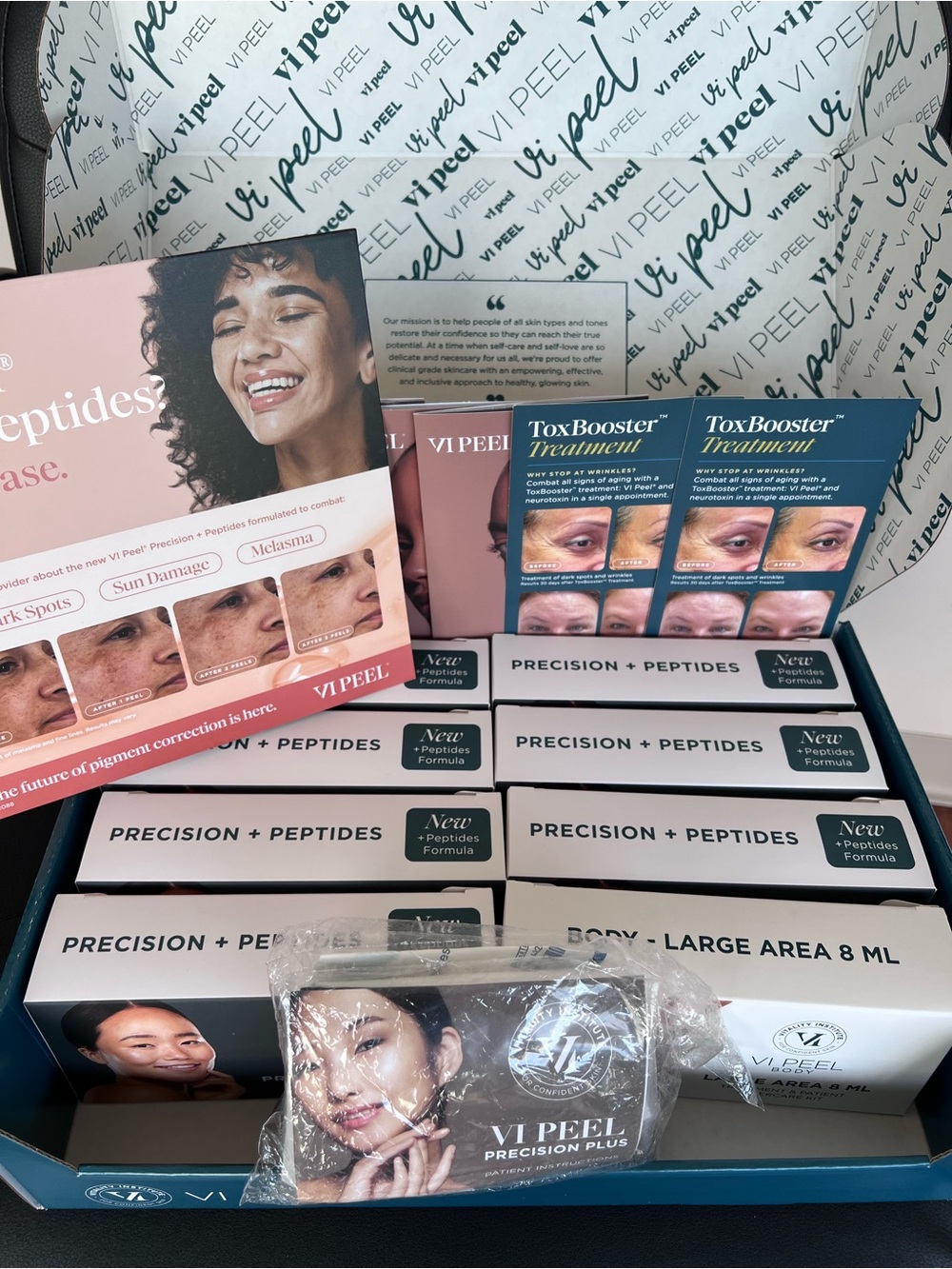 Precision + Peptides Skincare Set in White